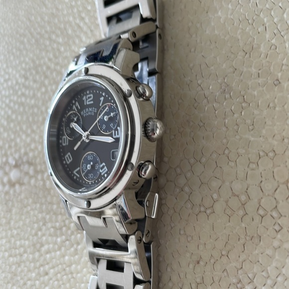 Hermes Lady’s Clipper Chronograph Stainless Steel Watch - Picture 5 of 16